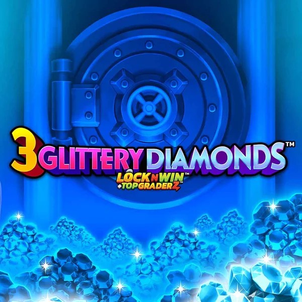 3 Glittery Diamonds game by PearFiction Studios – logo hosted on Crowngold Casino