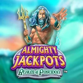 Official Jackpots logo: Almighty Jackpots – Realm of Poseidon by Novomatic at Crowngold Casino