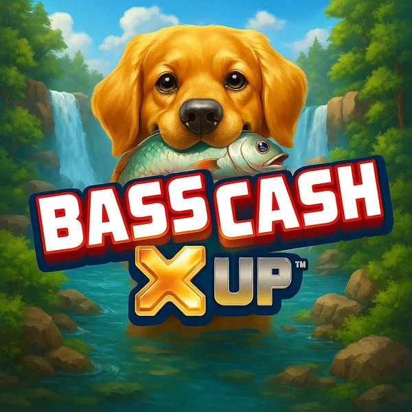 Bass Cash X UP game by Alchemy Gaming – logo hosted on Crowngold Casino