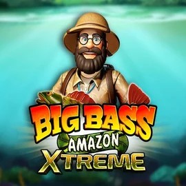 Big Bass Amazon Xtreme online game logo by Pragmatic Play on crowsngold.com