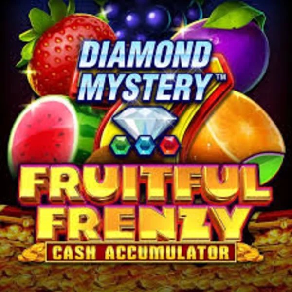 Official Slots logo: Diamond Mystery Fruitful Frenzy Cash Accumulator by Greentube at Crowngold Casino