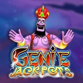 Genie Jackpots game by Blueprint Gaming – logo hosted on Crowngold Casino