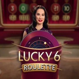 Official Live Casino logo: Lucky 6 Roulette by Pragmatic Play at Crowngold Casino
