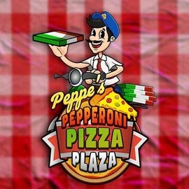 Peppe’s Pepperoni Pizza Plaza logo by Pragmatic Play at Crowngold Casino