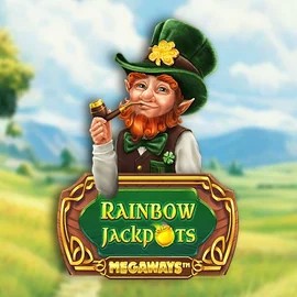 Rainbow Jackpots Megaways game by Red Tiger Gaming – logo hosted on Crowngold Casino