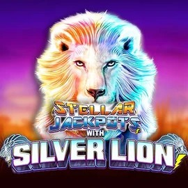 Stellar Jackpots with Silver Lion casino game by Lightning Box Game – featured logo at Crowngold Casino