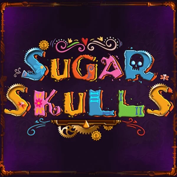 Enjoy Sugar Skulls by Booming Games – logo hosted on crowsngold.com