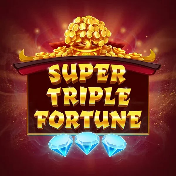 Super Triple Fortune slot logo by Greentube at Crowngold Casino
